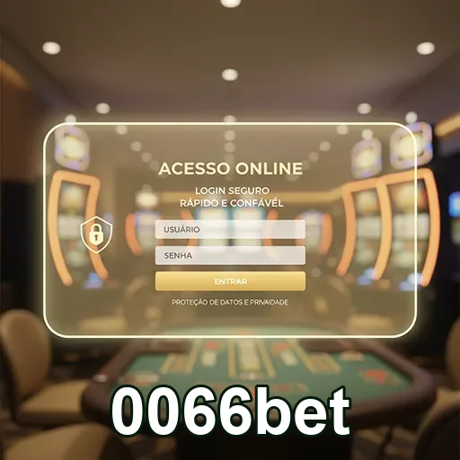 Tela de login da 0066bet com acesso seguro e confortável.