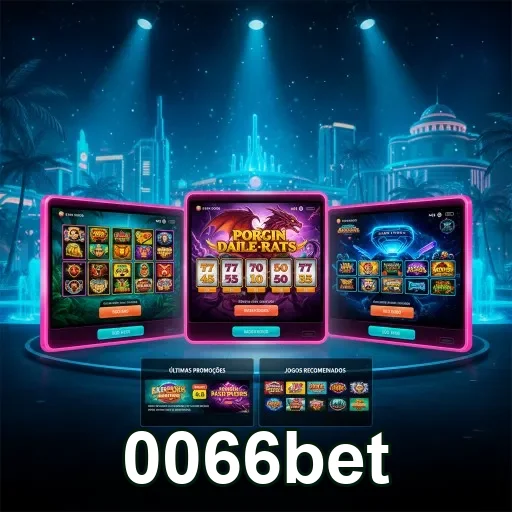 Tela do 0066bet com jogos de slots em dispositivos móveis.