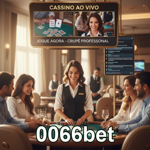 Jogadores VIP em cassino ao vivo na 0066bet com crupiê.